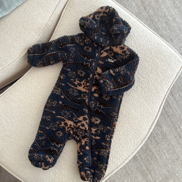 Kith Jackets & Coats Baby Zip Kith Sherpa Onesie Coverall Coat